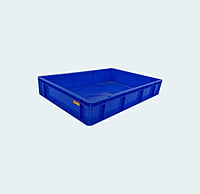 600*400*100 Injection Moulded Plastic Crate