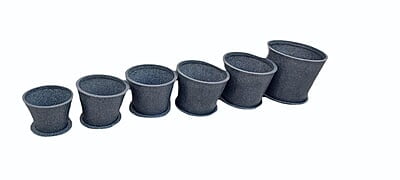Round with Plate Flower Pot - Extra Large Round with Plate Flower Pot - Extra Large